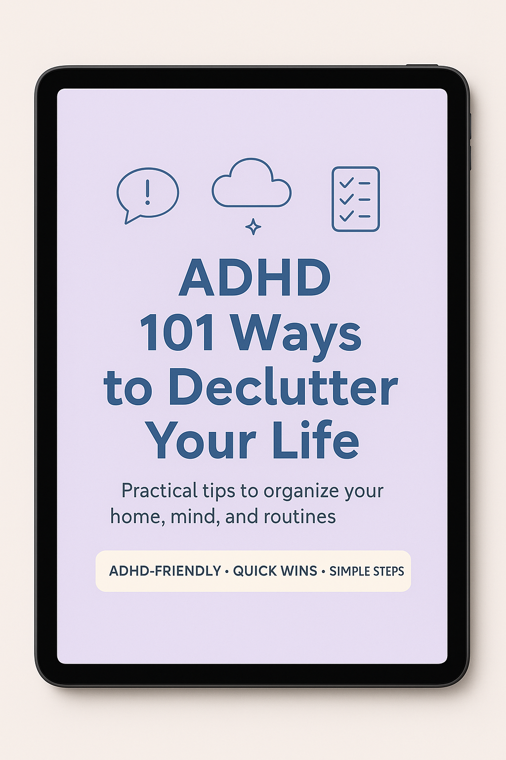 Product 2: ADHD 101 Ways to Declutter Your Life