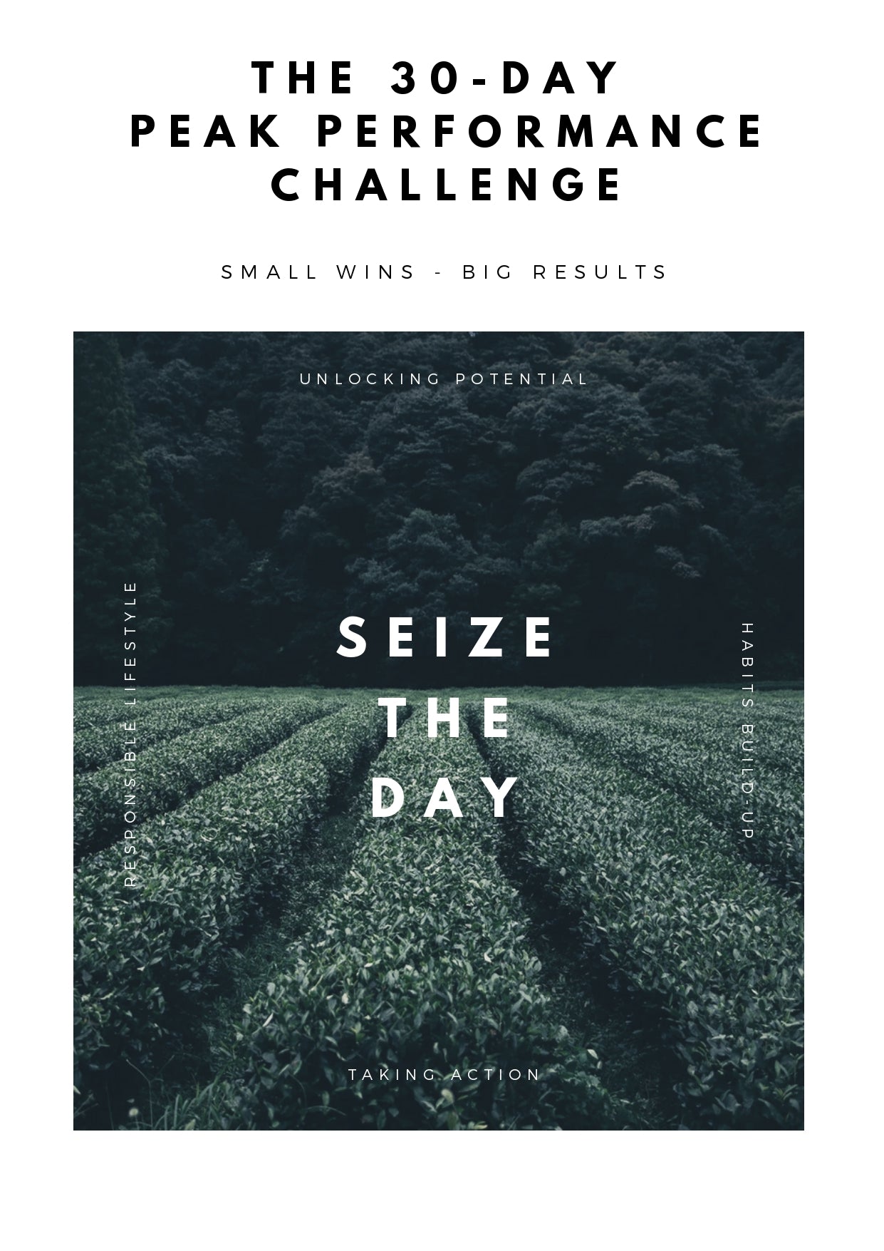 The 30-Day Peak Performance Challenge (Printable Tracker & Daily Checklist)