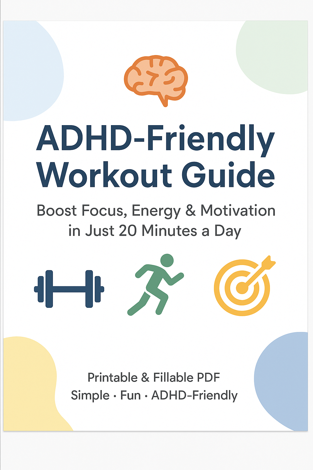 ADHD Workout Guide – 20-Min Fitness Routine (Printable & Fillable PDF)

✨ Boost focus & energy with this ADHD-Friendly Workout Guide (Printable & Fillable PDF). Includes a 20-min routine, trackers & focus hacks — designed for ADHD brains.